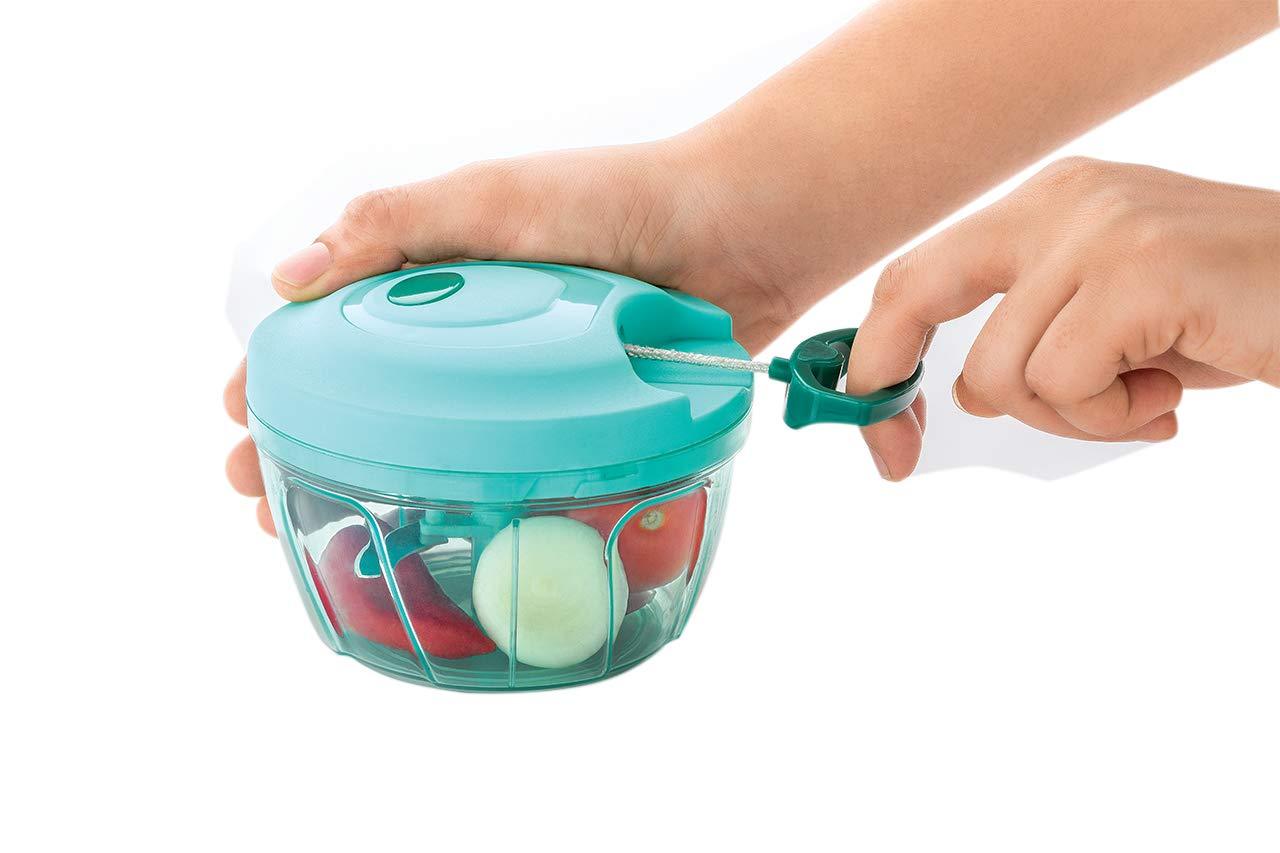 080 Manual Food Chopper Compact Powerful Hand Held Vegetable Chopperblender