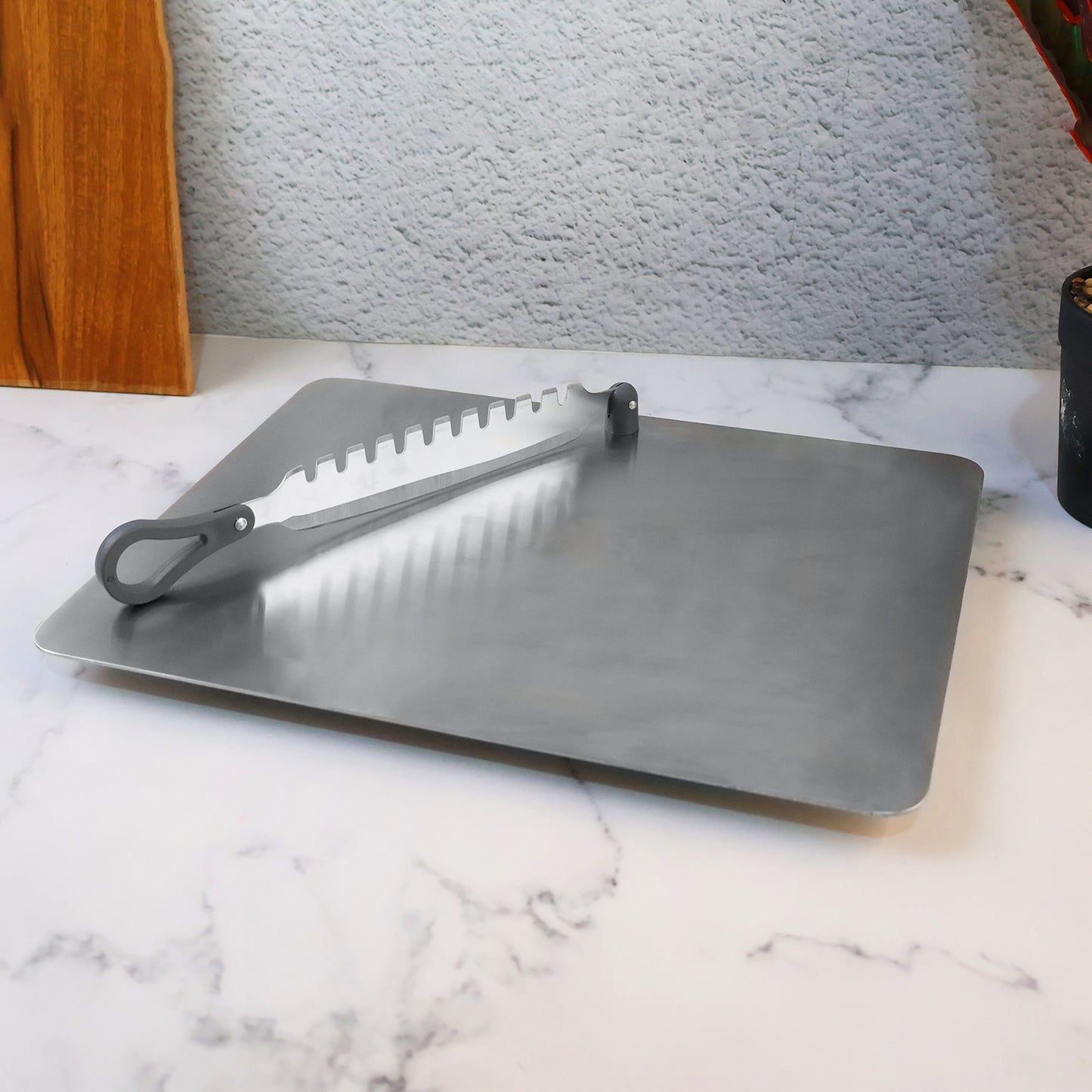 Supermom Stainless Steel Multifunctional Cut Chop Vegetable Slicer Tool (1 Pc)